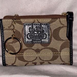 Coach Y2K Leatherware Tattersall Skinny ID EUC